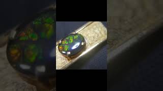 Beatiful opal composite stone often referred to as a doublet or triplet opalgemstone flea market [upl. by Hayman]