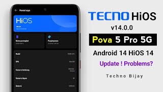 Update Tecno Pova 5 Pro 5G android 14 HiOS 14 update finally arrived  Problems After Update [upl. by Lekram353]