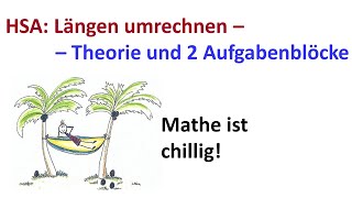 Längen umrechnen Theorie und zwei Aufgabenblöcke [upl. by Bartosch]