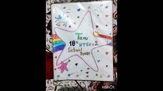 Notebook cover decoration ideas💡  Easy and beautiful 😍❤️DIY diary design shortsartisttanu🥰🥰 [upl. by Stillas]