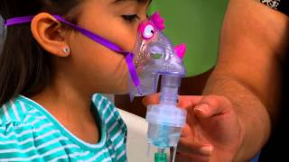 How to Use a Nebulizer Machine with a Mask for a Child [upl. by Elorak]