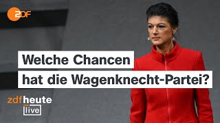 Wagenknecht stellt Köpfe und Programm vor  Pressekonferenz und Analyse bei ZDFheute live [upl. by Ursi]