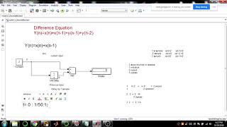 simulink  discrete blocks difference equation modeling [upl. by Bora636]