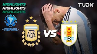 Resumen y goles  Argentina 02 Uruguay  CONMEBOLEliminatoria 2023 [upl. by Cote710]