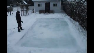 Patinoire maison en accéléré timelapse [upl. by Aneger57]