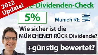 Münchener Rück Aktienanalyse 2022 Wie sicher ist die Dividende günstig bewertet [upl. by Quint]