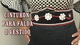 DIY CINTURÓN CORPIÑO PARA FALDA O VESTIDO DE FLAMENCA [upl. by Lot]