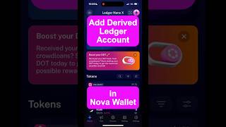 Add Derived Ledger Account in Nova Wallet [upl. by Rellek529]