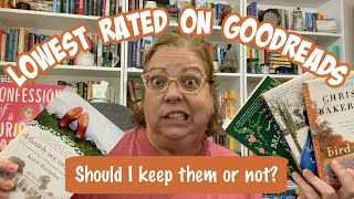 The 5 Lowest Rated Books on My Shelves According to Goodreads [upl. by Coughlin]