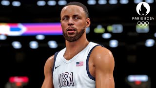 Steph Curry Saves America  NBA 2K25 Olympics Mode  USA vs Serbia  Ultra Realistic Gameplay [upl. by Ayadahs]