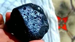 carbonado black diamond meteorite stone [upl. by Eeliak497]