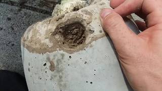 Making a Concrete Quern millstone [upl. by Eenimod]