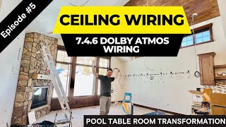 Home Theater Wiring w No Attic or Basement Access  Full Walkthrough [upl. by Llerrah]