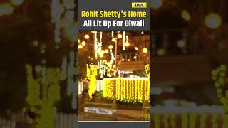 Rohit Shettys Home All Lit Up For Diwali Heres A Look rohitshetty diwali2024 shorts mumbai [upl. by Aneetsyrk]