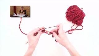 Knitting Help  Purl Stitch [upl. by Nennarb]