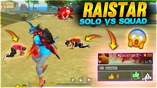 Raistar Solo Vs Double Squad 34 Kill🤣  Garena Free Fire [upl. by Dorcus]