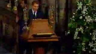 Princess Dianas Funeral Part 16 Tony Blair and Elton John [upl. by Esidarap]