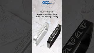 Customized aluminum handles with laser engraving gccworld fiberlaser laserengraving [upl. by Adnahsal650]