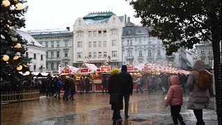 Winter walk Bratislava Christmas Market December 2023 [upl. by Aicyle96]