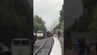 4930 Hagley Hall barrels through Erdington Station train steamengine [upl. by Lekym197]