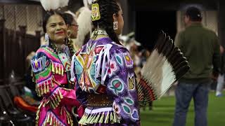 MVI 9098 Arikara Celebration 2023 Sat Night Live Womens Jingle Dress Special Part I [upl. by Sezen]