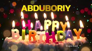 ABDUBORIY Happy Birthday Status  Happy Birthday ABDUBORIY  Special wishes for ABDUBORIYbirthday [upl. by Calmas]