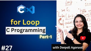 For Loop in C Programming Part1  C Programming Tutorial 27 [upl. by Mildred]