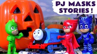 Toy PJ Masks Halloween Stop Motion Toy Stories [upl. by Honig467]