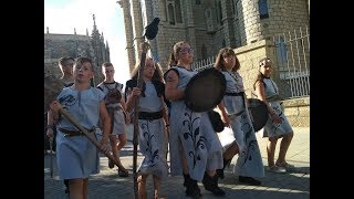 Astures y Romanos 2019  Desfile de tribus legiones y cívitas romanas [upl. by Nedah]