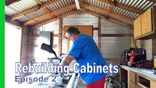 Popup Camper Rebuild  How To Building Cabinets [upl. by Julianna337]