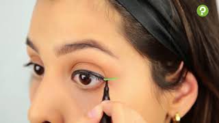 How to Do a Cat Eye on Round Eyes [upl. by Adnohr]