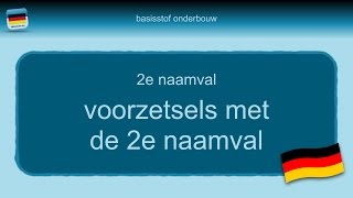 Bijles Duits grammatica 33 voorzetsels 2e naamval [upl. by Lala833]