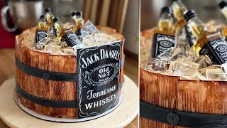 HORDÓ TORTA🥃 zselé “jégkocka” tortára🧊 pasis torta tortaötlet férfiaknak  BebePiskóta [upl. by Oiraved]