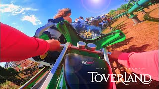 Booster Bike POV Onride Attractiepark Toverland Motorrad Achterbahn [upl. by Talanian797]