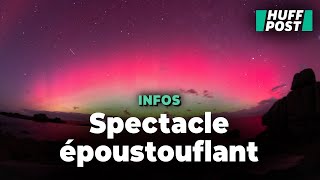 Des aurores boréales incroyables ont encore illuminé le ciel en France [upl. by Ettezil]