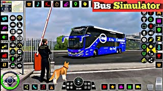 Outside Look at Bus Driving Games City Coach Bus Gameplay [upl. by Moorish]