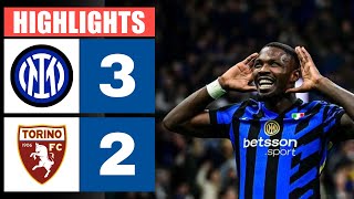 InterTorino 3  2  Highlights amp Goals  Serie A 202425 [upl. by Kevyn]