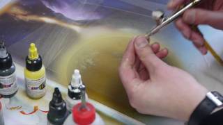 Airbrush Anleitung Planeten Strukturen [upl. by Bauske]