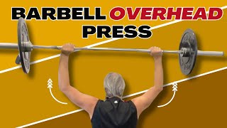 How to Standing Barbell Overhead Press [upl. by Rheims]