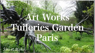 Art Works in Tuileries Garden Jardin des Tuileries Paris  Penone Bourgeois Kirili and Koons [upl. by Meingoldas448]