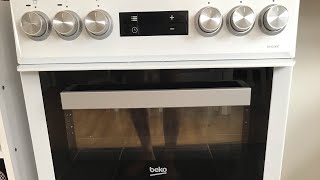 Beko Pro Slimline Electric Double Oven Cooker Easy to use Electric Cooker white amp black [upl. by Wolram977]