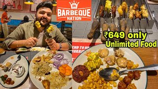 Barbeque Nation Unlimited Buffet in just ₹649  Unlimited Veg Food amp Kebab  Veg Special [upl. by Northington]