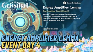 Energy Amplifier Lemma Event Day 4  Genshin Impact 48 [upl. by Rhee]