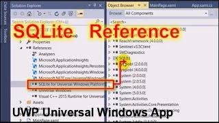 UWP Install SQLite for Universal Windows Platform Reference is not visible [upl. by Jacquie]