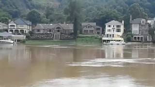 Charleston WV Historic Flooding Kanawha River Crest [upl. by Asirap933]