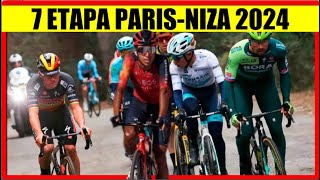 7 ETAPA PARIS NIZA 2024 EGAN Bernal REMCO Evenepoel PRIMOZ Roglic [upl. by Careaga9]