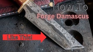 How to Forge a Go Mai Damascus Knife [upl. by Morna]