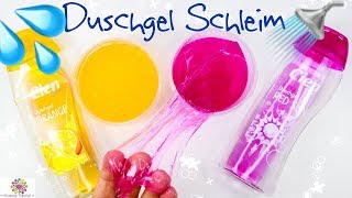 Schleim aus Duschgel selber machen 🙇SUPER EINFACH  KLARER SCHLEIM  DUFTEND [upl. by Herahab]