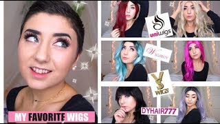 My Favorite Wigs  Wig Try On Haul [upl. by Ok]