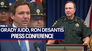 Grady Judd Ron DeSantis press conference [upl. by Annovoj]